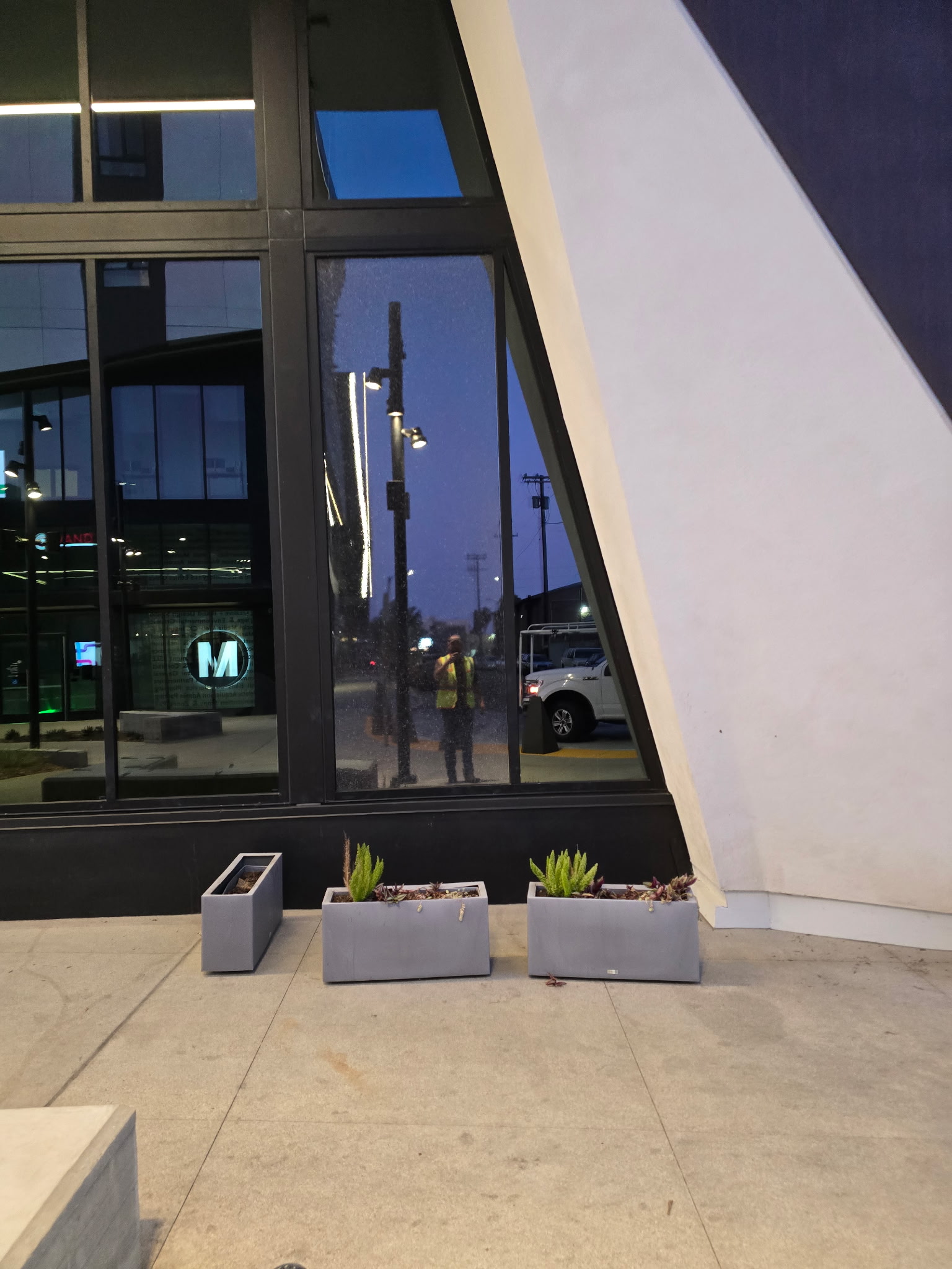 Storefront glass repair after