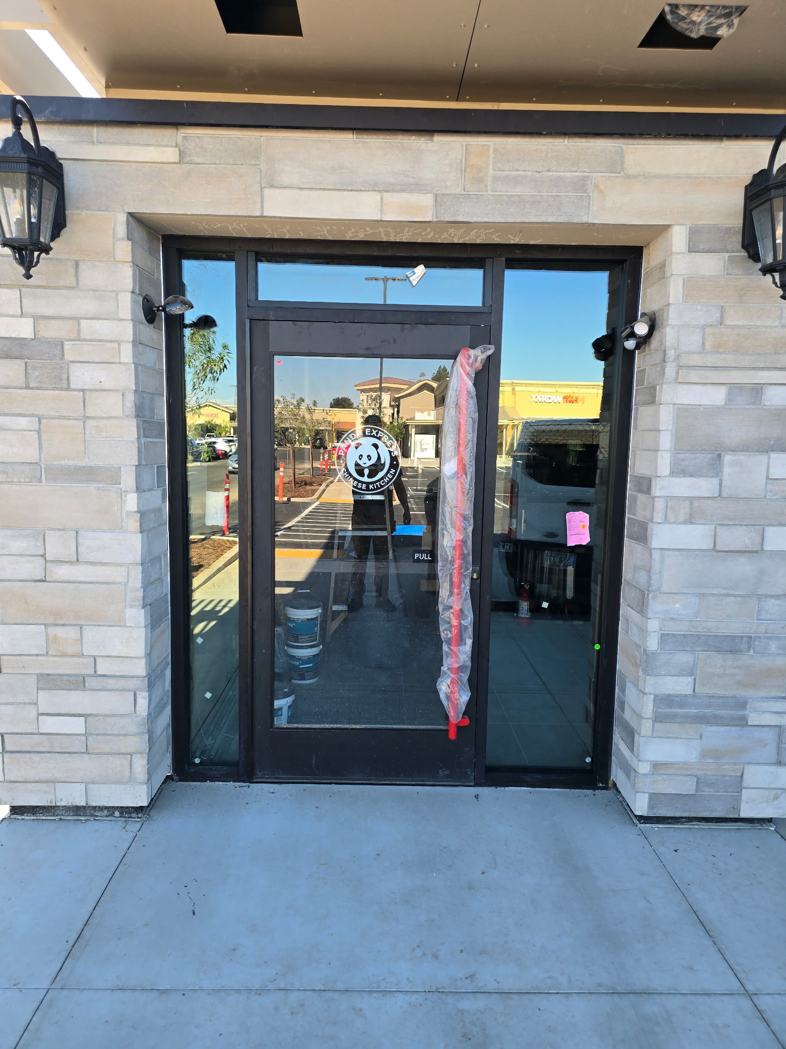 Completed commercial storefront